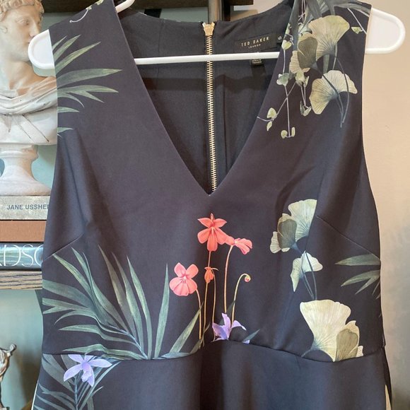 Ted Baker Wrapel Highland Fit & Flare Dress - Picture 10 of 12